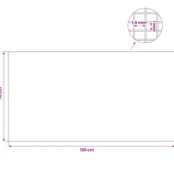 vidaXL Lichtschachtdeksel met clips 2 st 70 x 130 cm RVS 201 zilver