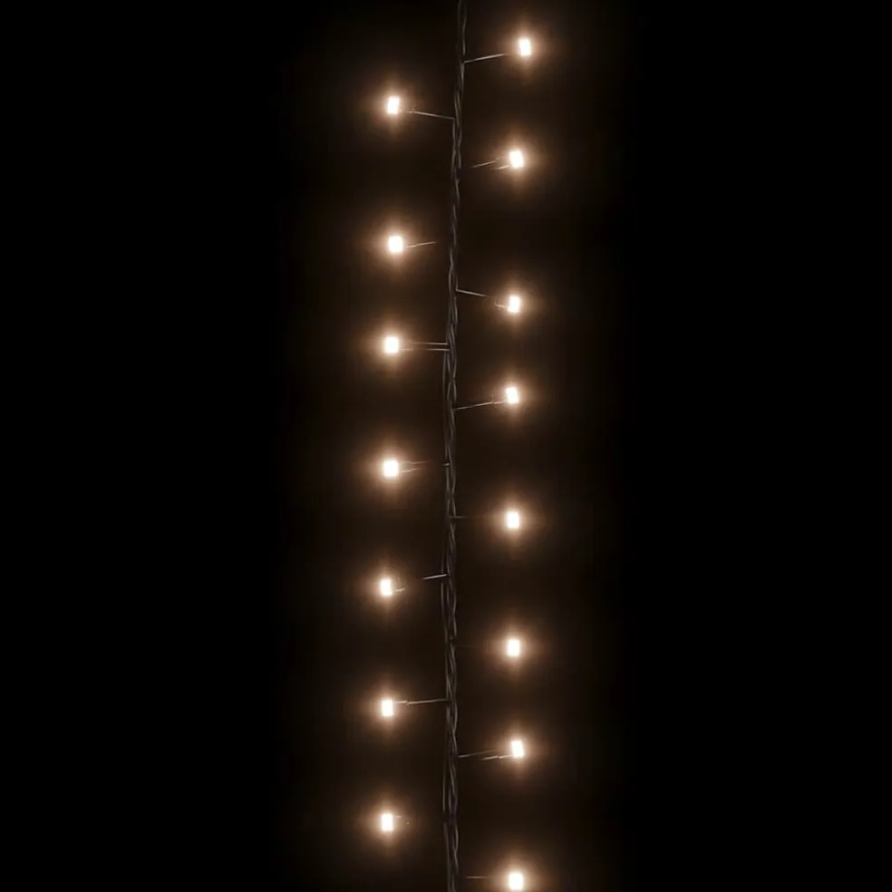 vidaXL Lichtslinger compact met 400 LED's warmwit 13 m PVC