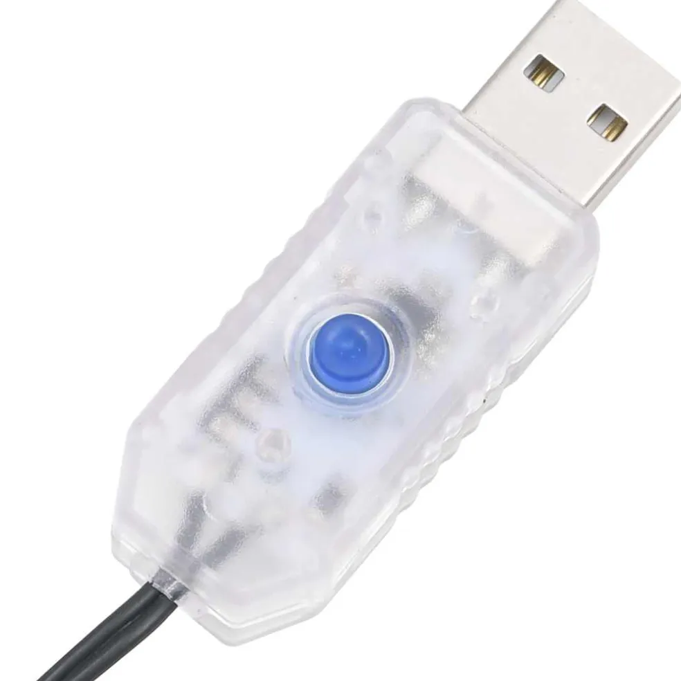 vidaXL Lichtslinger compact met 400 LED's warmwit 13 m PVC