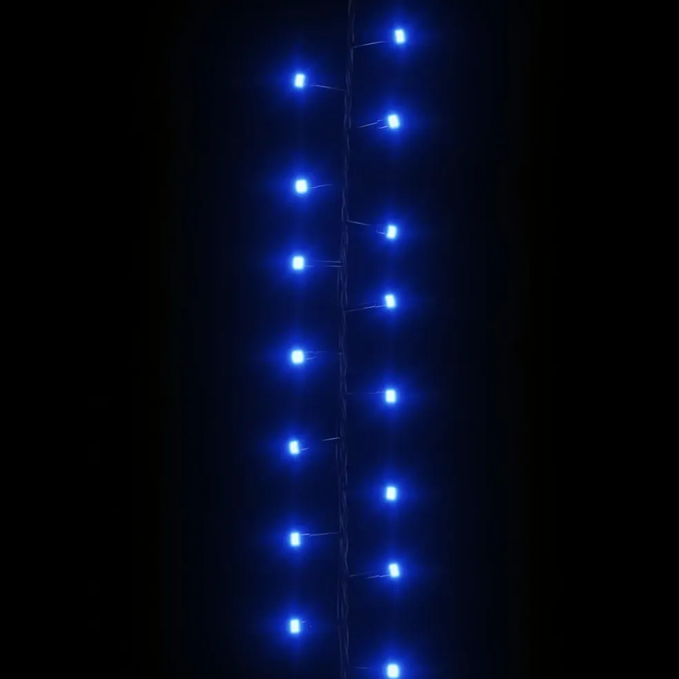 vidaXL Lichtslinger compact met 400 LED's blauw 13 m PVC