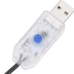 vidaXL Lichtslinger compact met 400 LED's blauw 13 m PVC