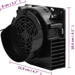 vidaXL Lichtslinger met 66 LED's en ventilator 660 cm