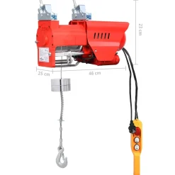 vidaXL Lier elektrisch hoge snelheid 1300 W 300/600 kg