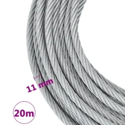 vidaXL Lier met staalkabel 1600 kg