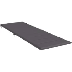 vidaXL Ligbedkussen 186x58x4 cm oxford stof antracietkleurig