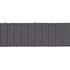 vidaXL Ligbedkussen 186x58x4 cm oxford stof antracietkleurig