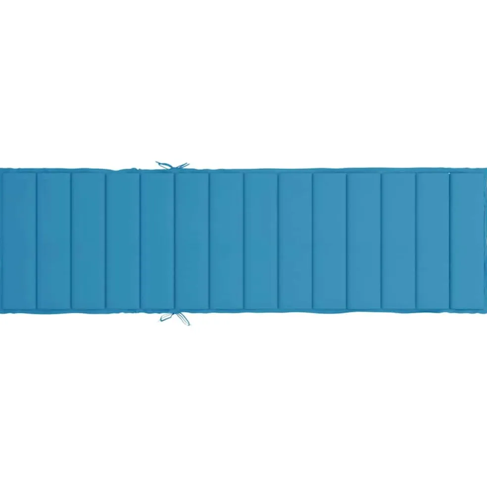 vidaXL Ligbedkussen 200x50x3cm oxford stof blauw