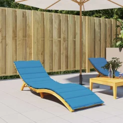 vidaXL Ligbedkussen 200x50x3cm oxford stof blauw