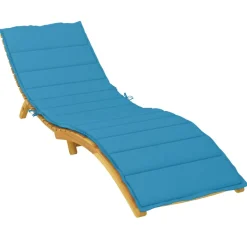 vidaXL Ligbedkussen 200x50x3cm oxford stof blauw