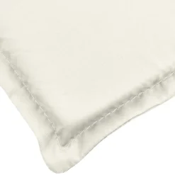 vidaXL Ligbedkussen 200x50x4 cm stof gemêleerd crèmekleurig