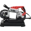 vidaXL Lintzaagmachine met basis en draagkoffer staal