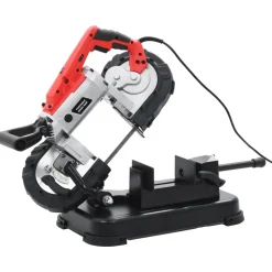 vidaXL Lintzaagmachine met basis en draagkoffer staal