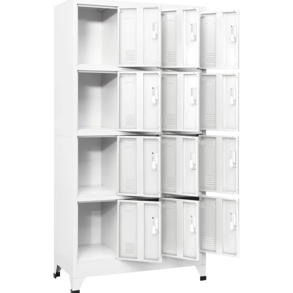 vidaXL Lockerkast met 12 compartimenten 90x45x180 cm