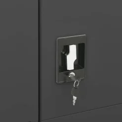 vidaXL Lockerkast 90x40x180 cm staal antracietkleurig