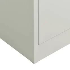vidaXL Lockerkast 90x40x180 cm staal lichtgrijs