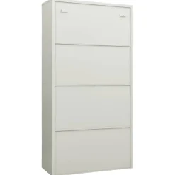 vidaXL Lockerkast 90x40x180 cm staal lichtgrijs