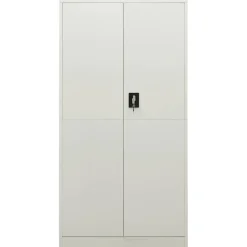 vidaXL Lockerkast 90x40x180 cm staal lichtgrijs