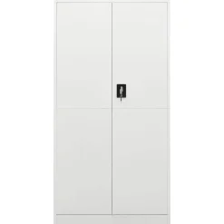 vidaXL Lockerkast 90x40x180 cm staal wit