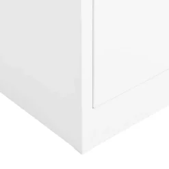 vidaXL Lockerkast 90x40x180 cm staal wit