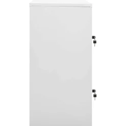 vidaXL Lockerkast 90x45x92,5 cm staal lichtgrijs