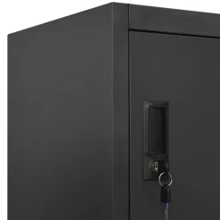 vidaXL Lockerkast 90x45x180 cm staal antracietkleurig