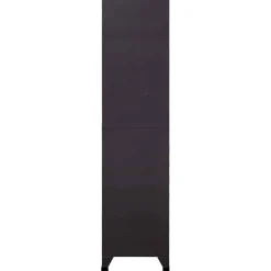 vidaXL Lockerkast 90x45x180 cm staal antracietkleurig