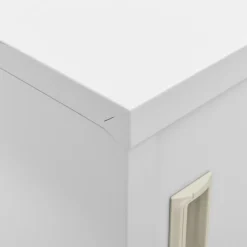 vidaXL Lockerkast 90x45x92,5 cm staal lichtgrijs