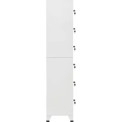 vidaXL Lockerkast 38x40x180 cm staal lichtgrijs