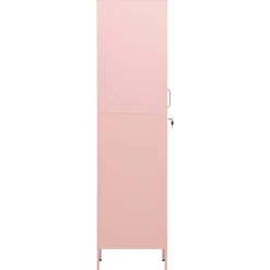 vidaXL Lockerkast 35x46x180 cm staal roze