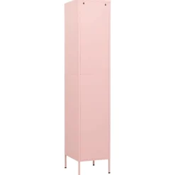 vidaXL Lockerkast 35x46x180 cm staal roze