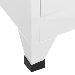 vidaXL Lockerkast 38x40x180 cm staal lichtgrijs
