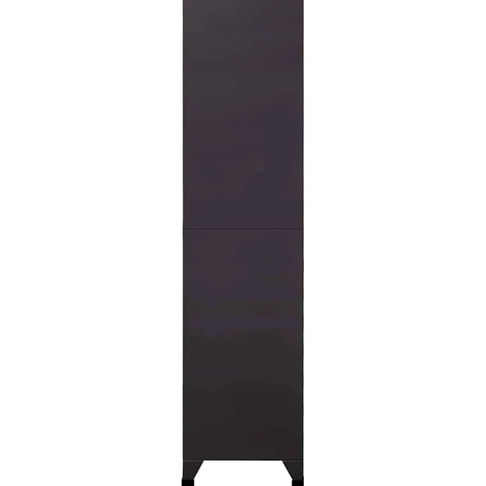 vidaXL Lockerkast 90x45x180 cm staal antracietkleurig
