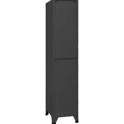 vidaXL Lockerkast 38x45x180 cm staal antracietkleurig