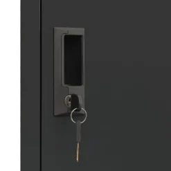 vidaXL Lockerkast 38x45x180 cm staal antracietkleurig