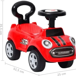 vidaXL Loopauto rood