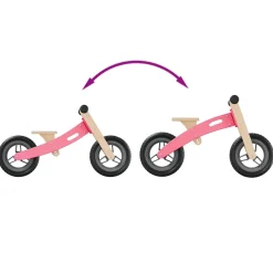 vidaXL Loopfiets voor kinderen roze