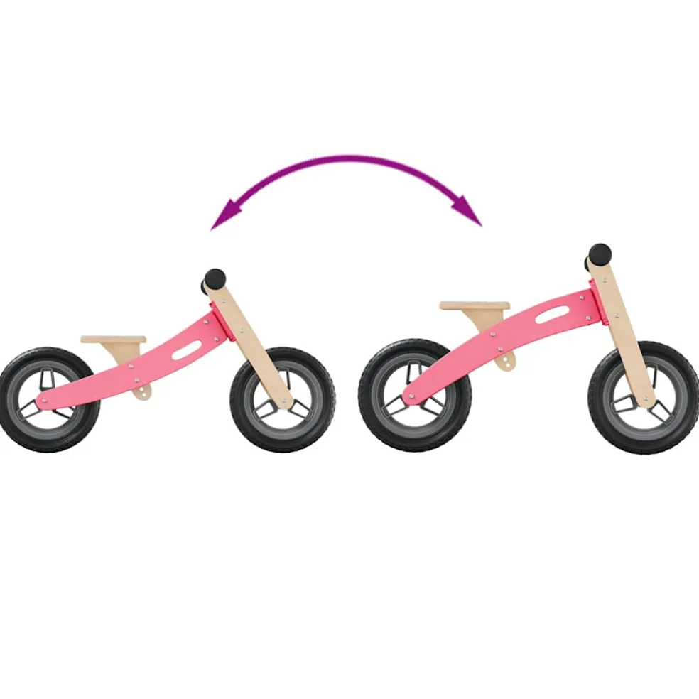 vidaXL Loopfiets voor kinderen roze
