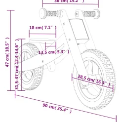 vidaXL Loopfiets voor kinderen roze
