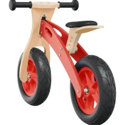 vidaXL Loopfiets voor kinderen met luchtbanden rood