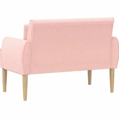 vidaXL Loungebank met knopencomfort Roze 117 x 67 x 77 cm Bouclé