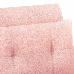 vidaXL Loungebank met knopencomfort Roze 117 x 67 x 77 cm Bouclé