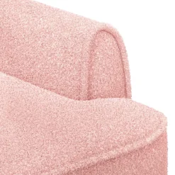 vidaXL Loungebank met knopencomfort Roze 117 x 67 x 77 cm Bouclé