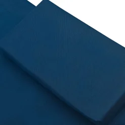 vidaXL Loungebed met luifel en kussens blauw