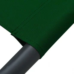 vidaXL Loungebed met luifel en kussens groen