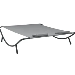 vidaXL Loungebed stof antraciet