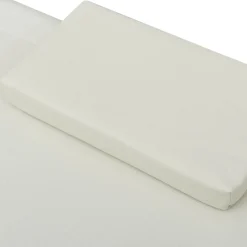 vidaXL Loungebed stof crème