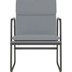 vidaXL Loungestoel 55x64x80 cm stof lichtgrijs
