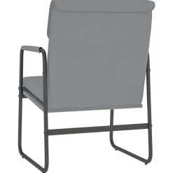 vidaXL Loungestoel 55x64x80 cm stof lichtgrijs