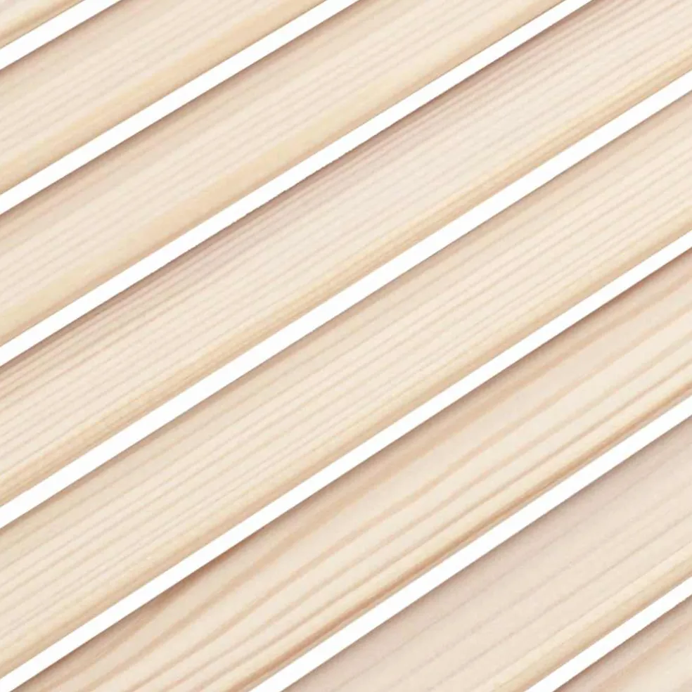 vidaXL Louvrede deuren 2 st Naturel 39,5 x 39,4 cm Massief grenenhout