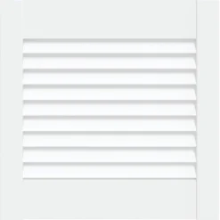 vidaXL Louvrede deuren Wit 39,5 x 39,4 cm Massief grenenhout